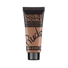 Load image into Gallery viewer, Rude Cosmetics - Double Trouble Foundation + Concealer: Silk 01
