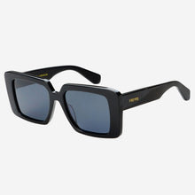 Load image into Gallery viewer, FREYRS Eyewear - Camilla Acetate Womens Rectangular Sunglasses: Black

