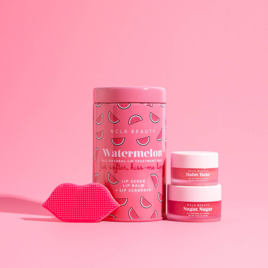 Watermelon Lip Care Set + Lip Scrubber