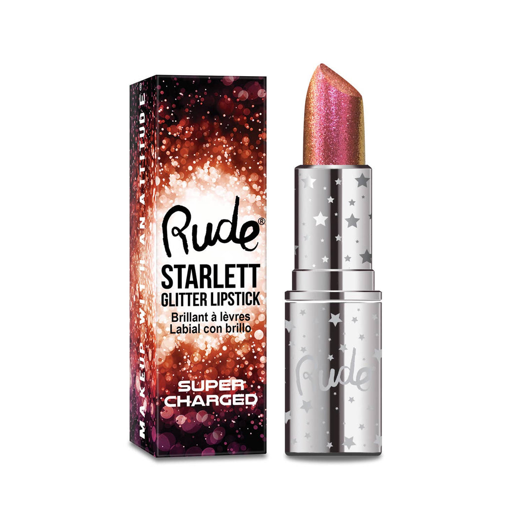 Rude Cosmetics - Starlett Supercharged Color Shift Glitter Lipstick