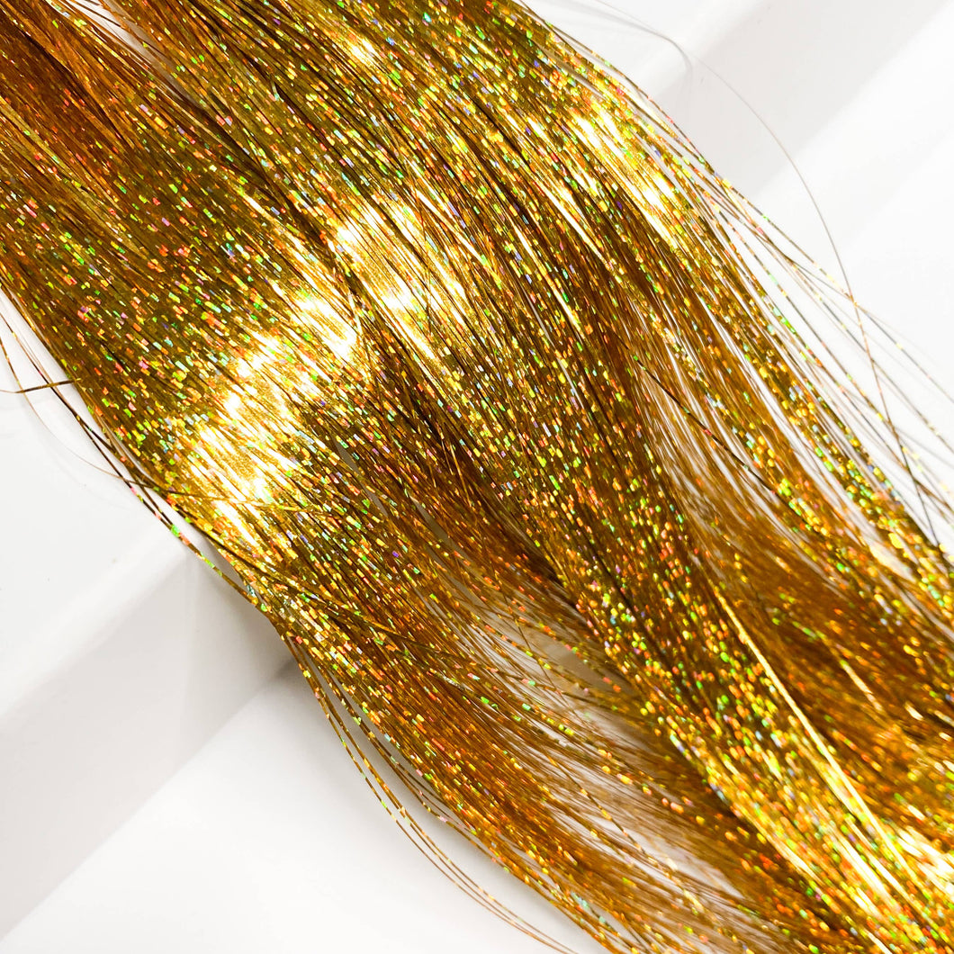Shop Hotline - Clip In Hair Tinsel: Gold
