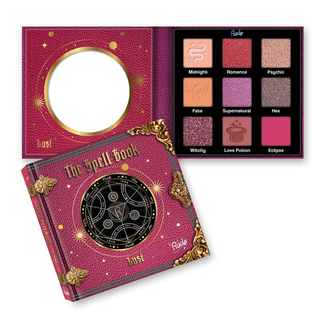 Rude Cosmetics - The Spell Book Smooth and Blendable Eyeshadow Palette: Lust