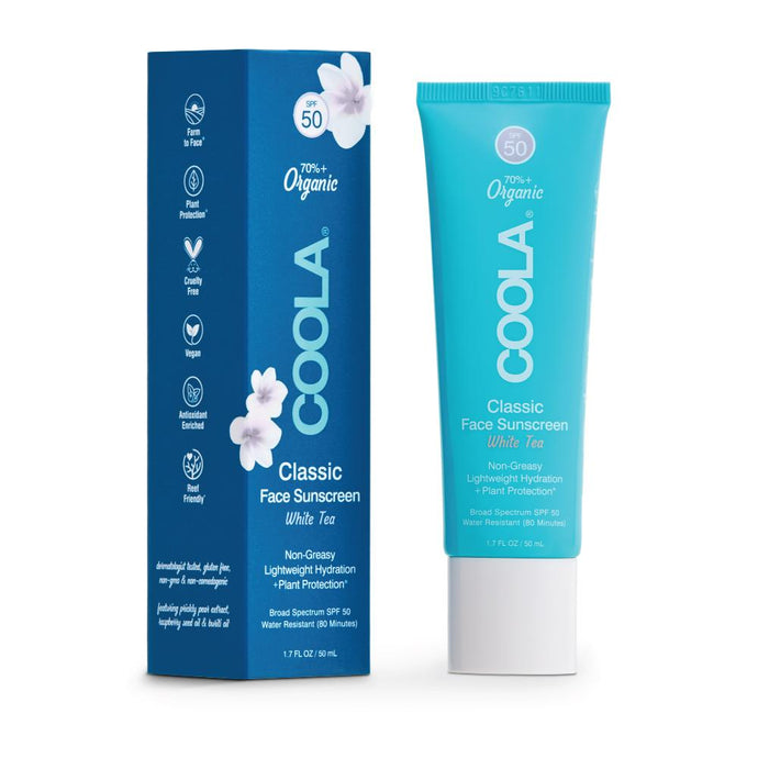 COOLA - COOLA Classic Face Organic Sunscreen Lotion SPF 50 - White Tea